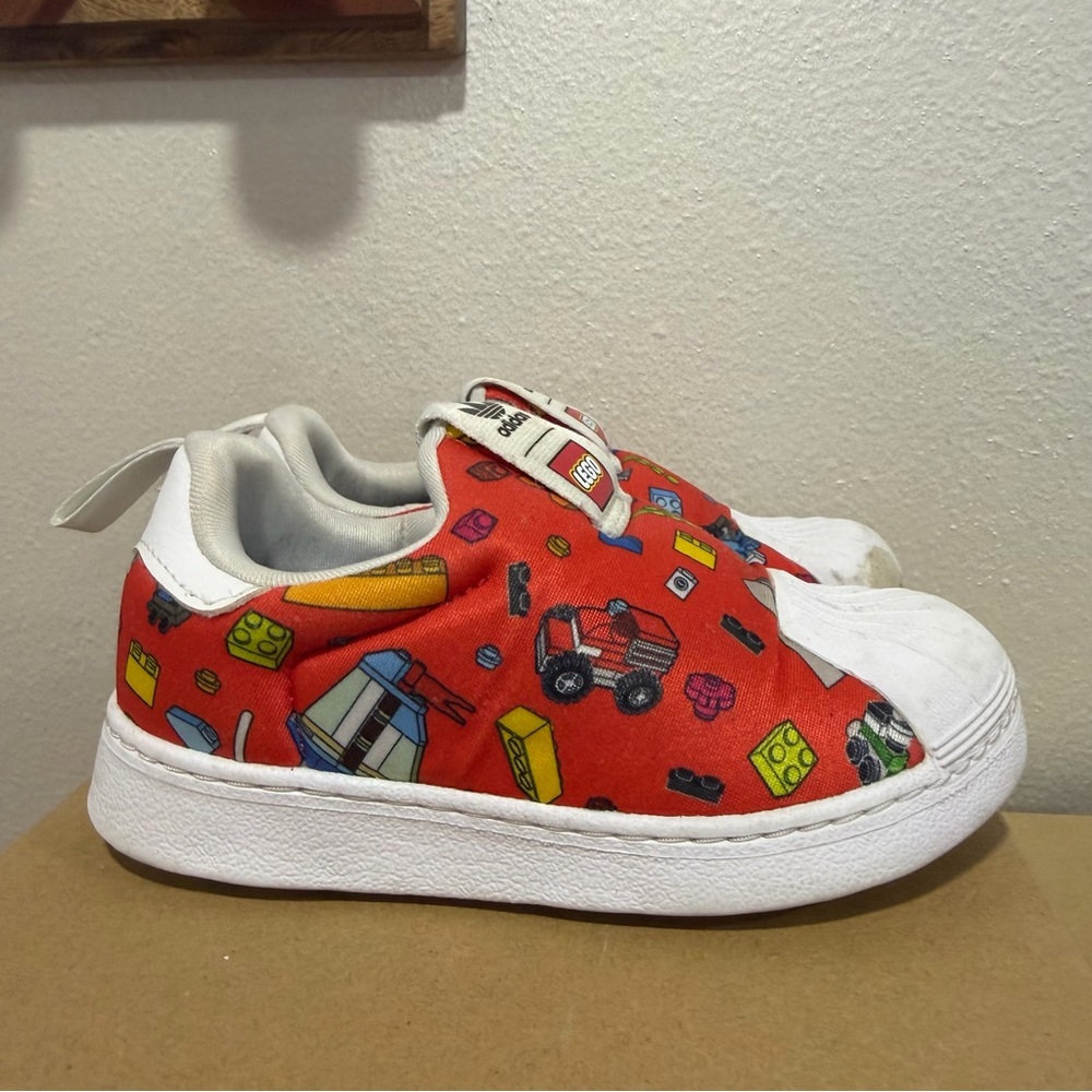 adidas Lego Kids Sneakers Red and White 8k/8c